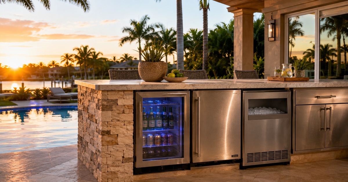 U-Line, Marvel & Sub-Zero — Naples Outdoor Kitchen Refrigeration Guide